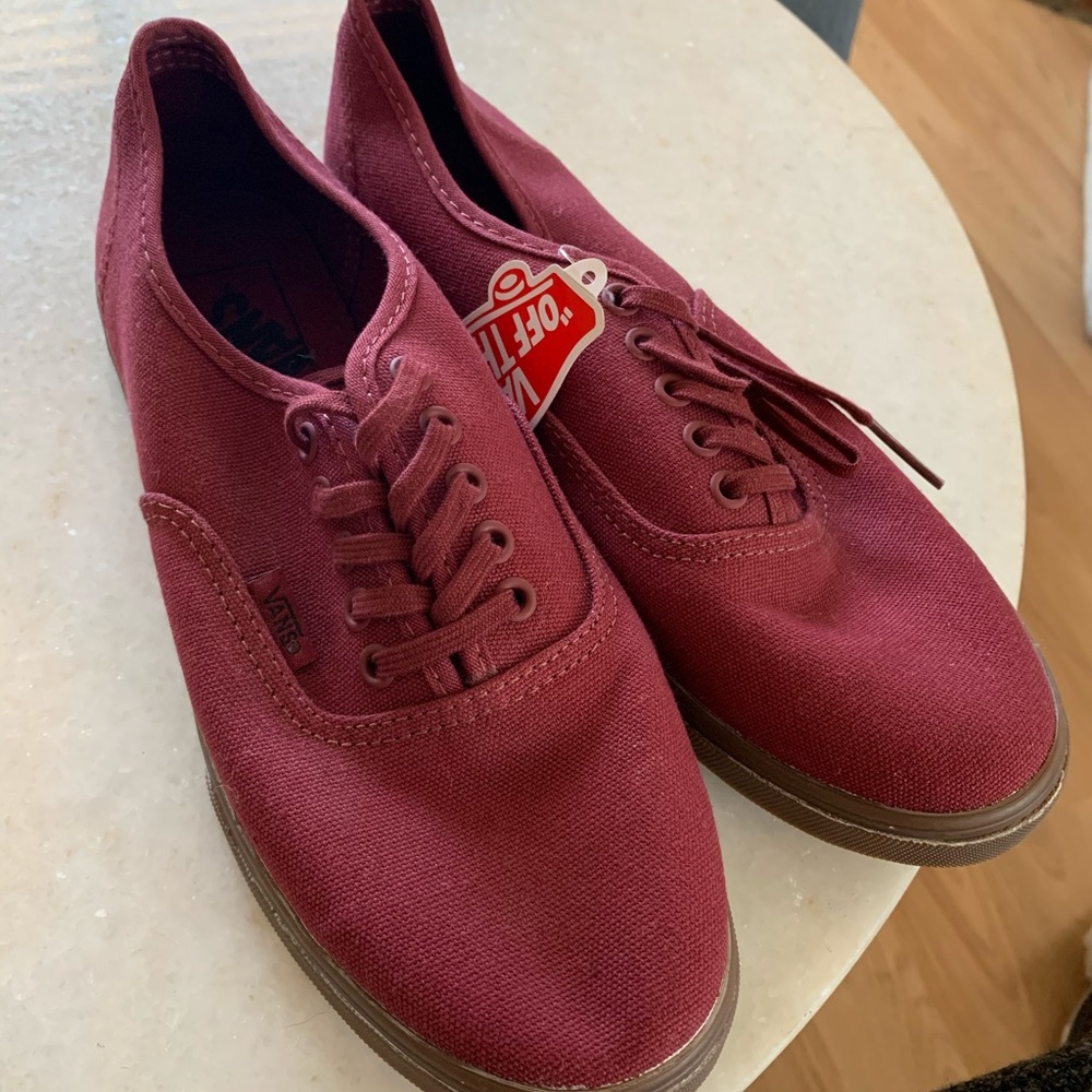 Burgundy Vans